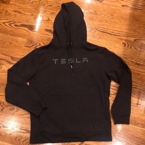 TESLA black hoodie sweatshirt size M Medium